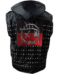 Watch Dogs 2 Wrench Real Leather Studded Black Vest