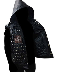 Watch Dogs 2 Wrench Real Leather Studded Black Vest