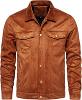 Men’s Brown Suede Leather Jacket