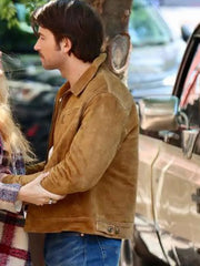 Men's Brandon Sklenar It Ends with Us Suede Leather Jacket