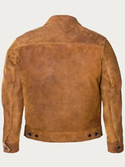 Men's Brandon Sklenar It Ends with Us Suede Leather Jacket