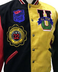 Smoke Rise Men Wool All Star Varsity Lettermen Jacket