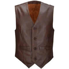 Men's leather waistcoats
