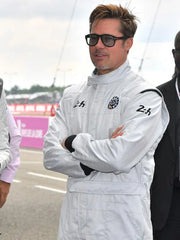 Men's F1 2025 Brad Pitt White Jumpsuit