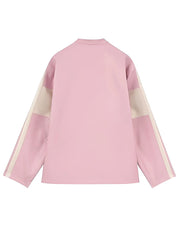 Women's 90 Patch Stripes Street Oversized Real Leather Jacket