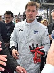 Men's F1 2025 Brad Pitt White Jumpsuit