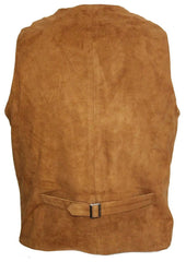 Suede Waistcoat Mens