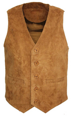 Suede Waistcoat Mens