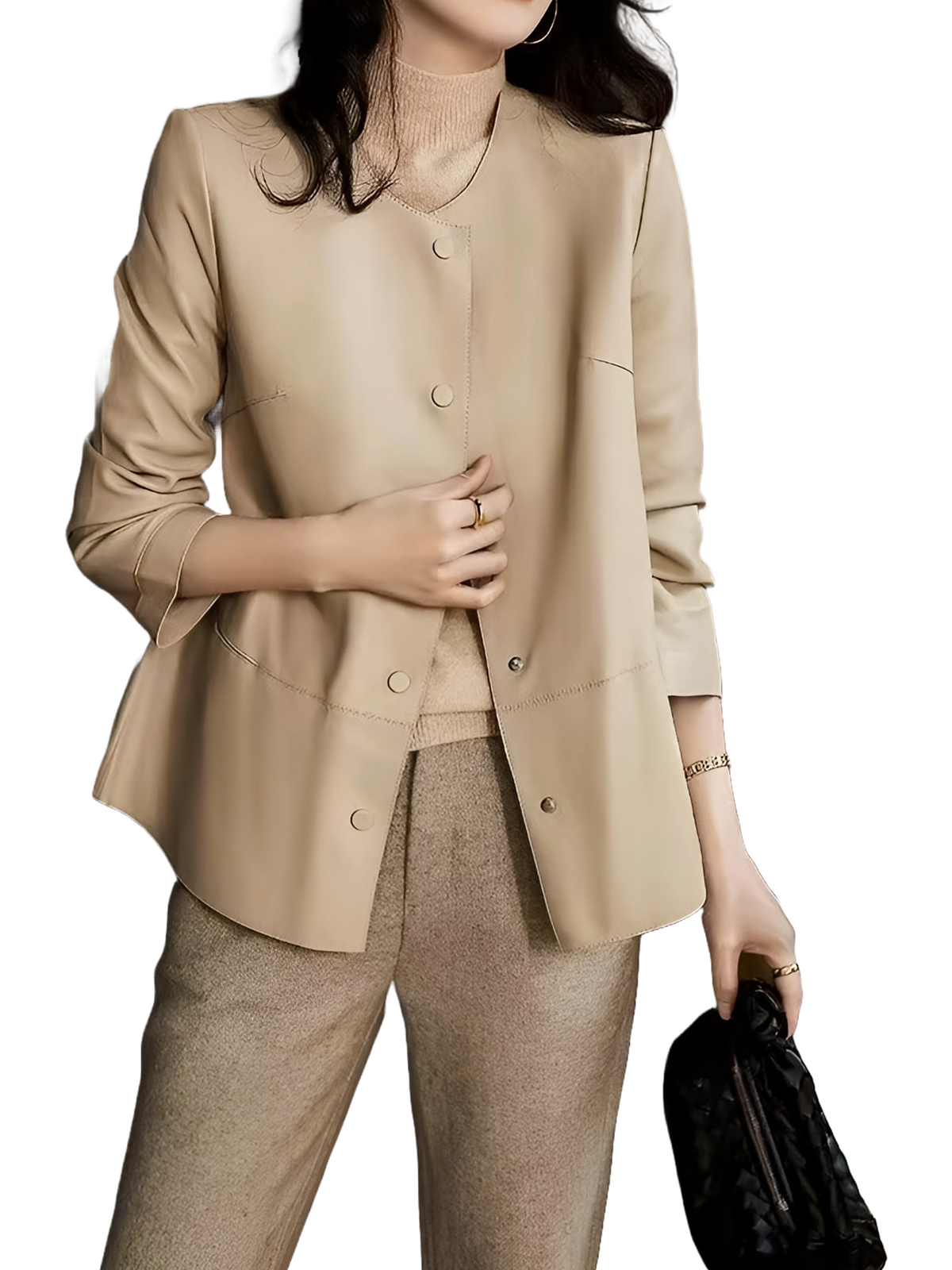 Ladies Faux Leather Coats