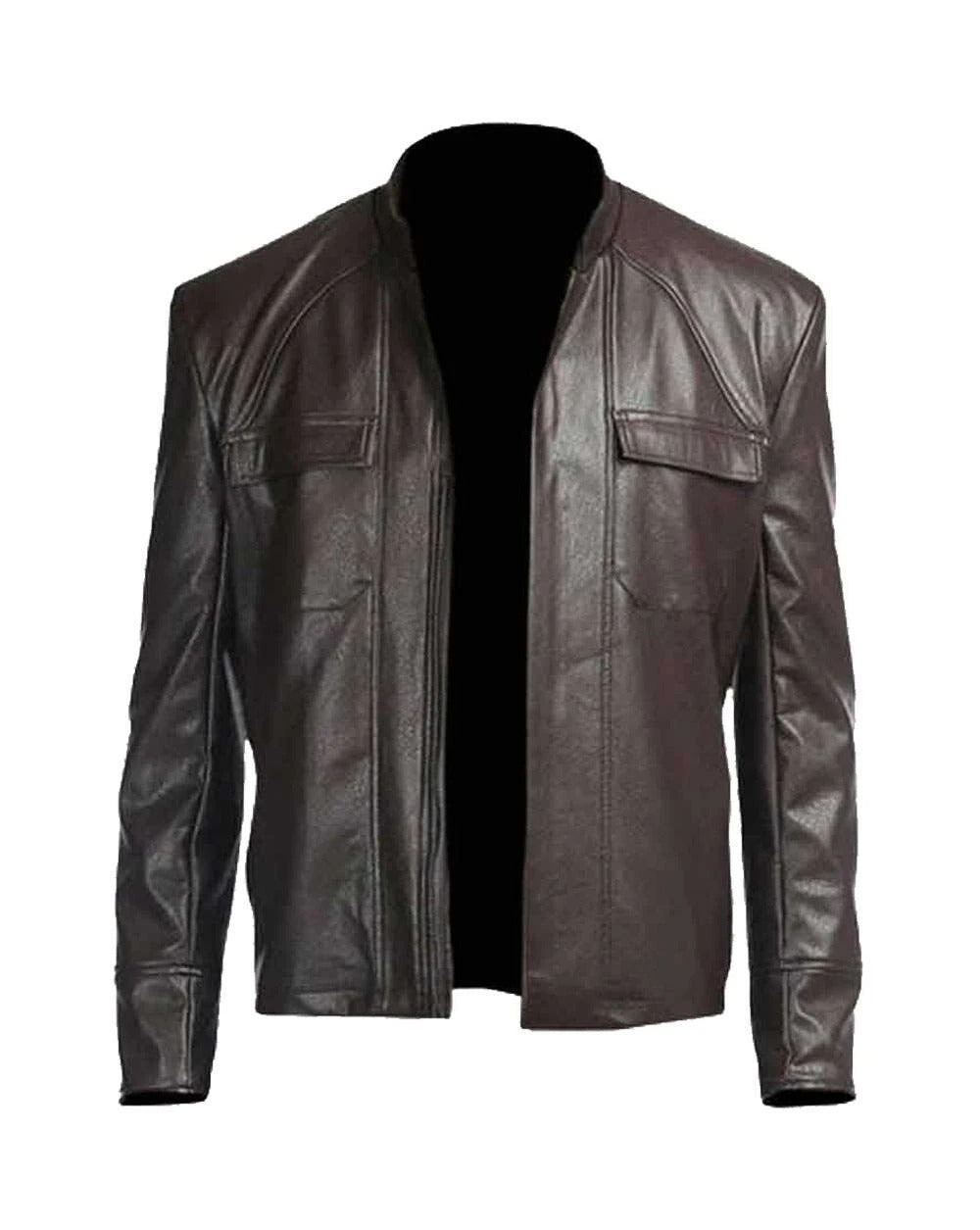 Star Wars The Last Jedi Brown Leather Poe Dameron Jacket