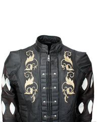 Astarion Black Leather BG3 Cosplay Gaming Jacket
