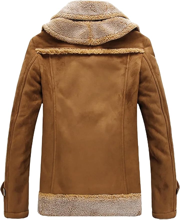 Faux Shearling Suede Jacket

