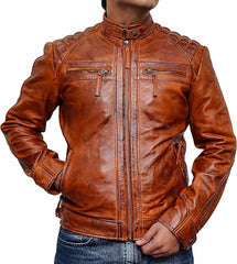 Mens Brown Leather Jacket