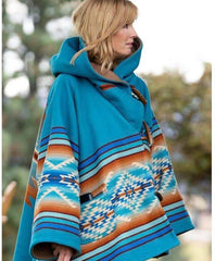 Yellowstone Beth Dutton Hooded Style Blue Wool Coat
