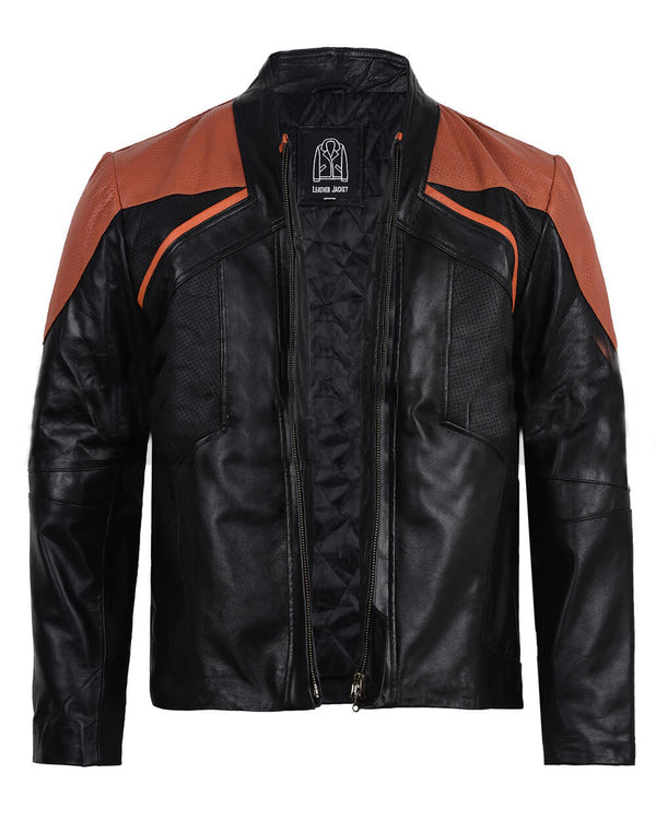 Star Trek Picard Real Leather Geordi La Forge Cosplay Jacket