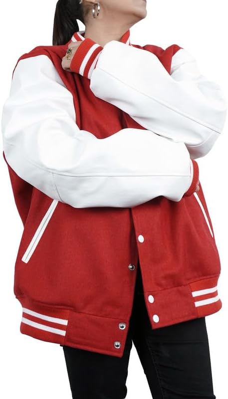 Varsity Jacket Red and White

