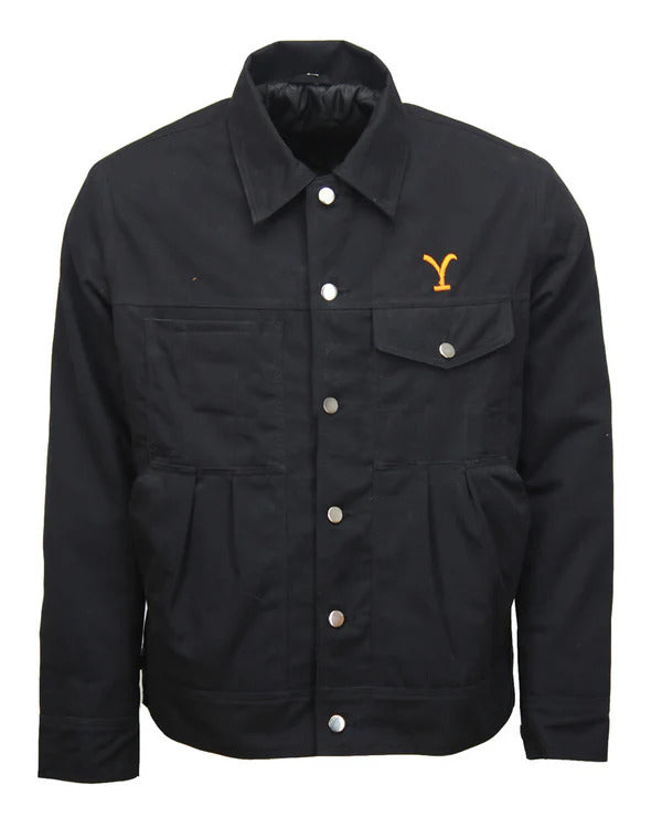 Yellowstone Rip Wheeler Black Cotton Jacket