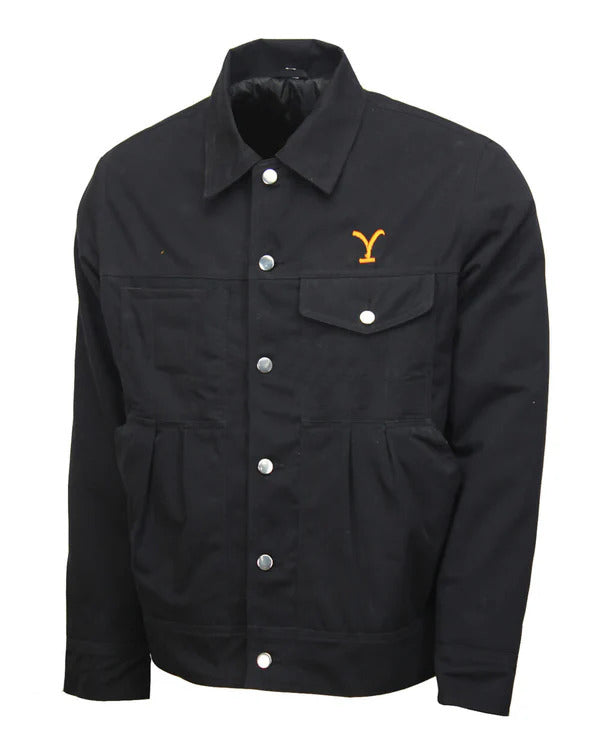Yellowstone Rip Wheeler Black Cotton Jacket