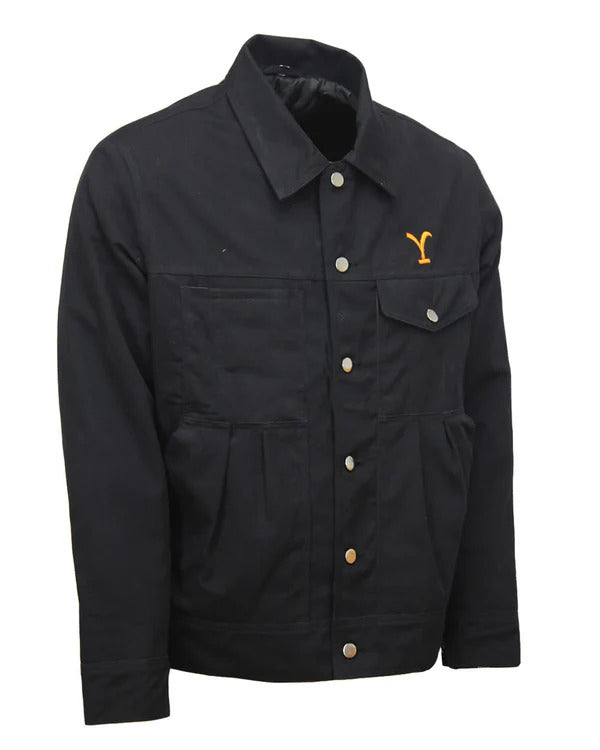 Yellowstone Rip Wheeler Black Cotton Jacket
