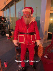 Santa Claus Faux Leather Coat