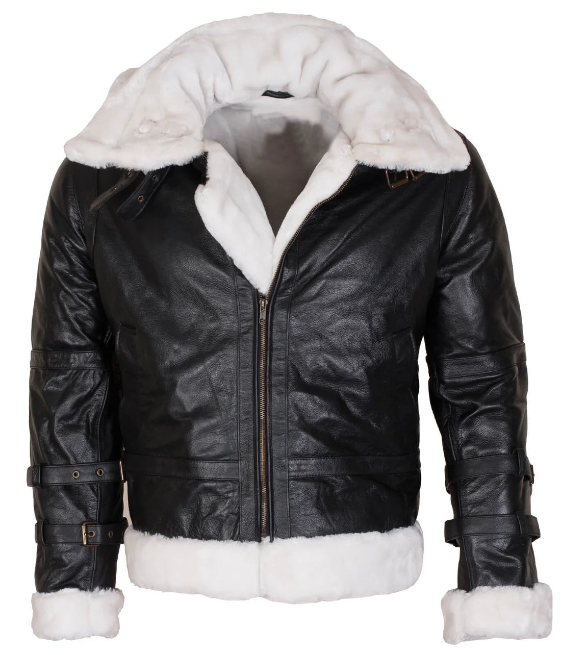Men’s Black B3 Bomber Shearling Jacket
