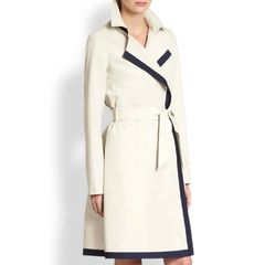 Off-white trench coat for women


