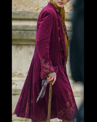 Willy Wonka Velvet Timothée Chalamet Long Coat
