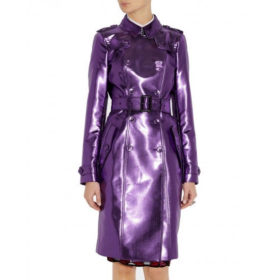 Purple trench coats for women

