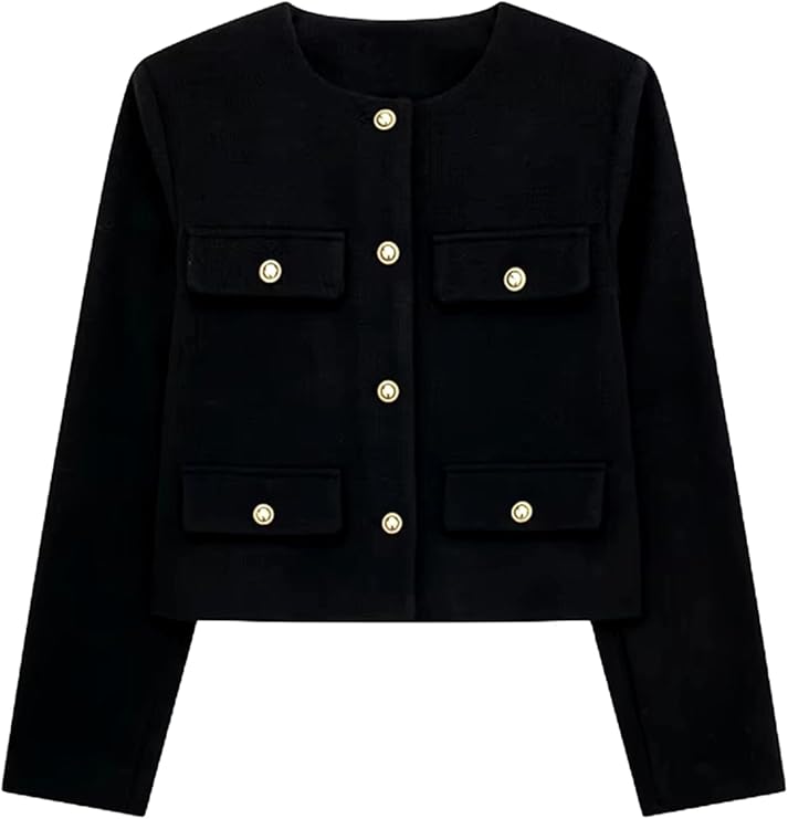 Cropped Tweed Jacket for Women

