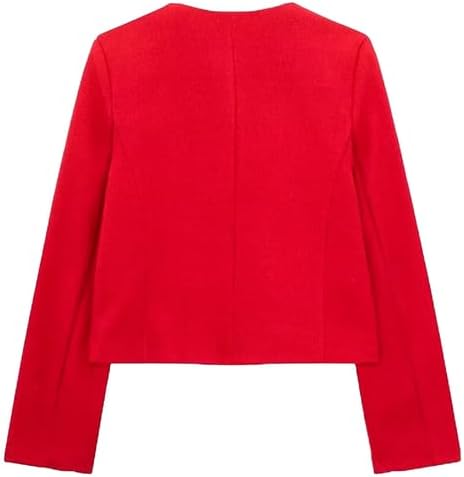 Golden Button Cropped Jacket

