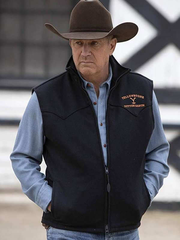 John Dutton Black Vest