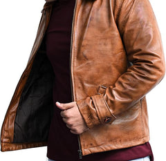 Men's Brown Leather Jacket