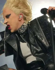 Women's Gaga Joker Folie A Deux 2024 Black Real Leather Jacket