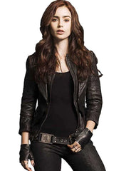 Women's Clary Fray Black Leather Jacket