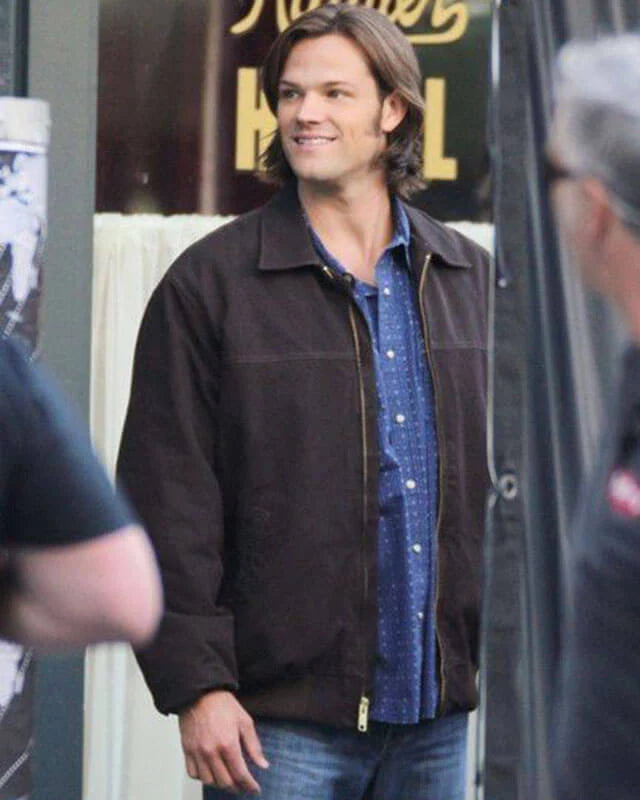 Supernatural Sam Winchester Brown Suede Bomber Jacket