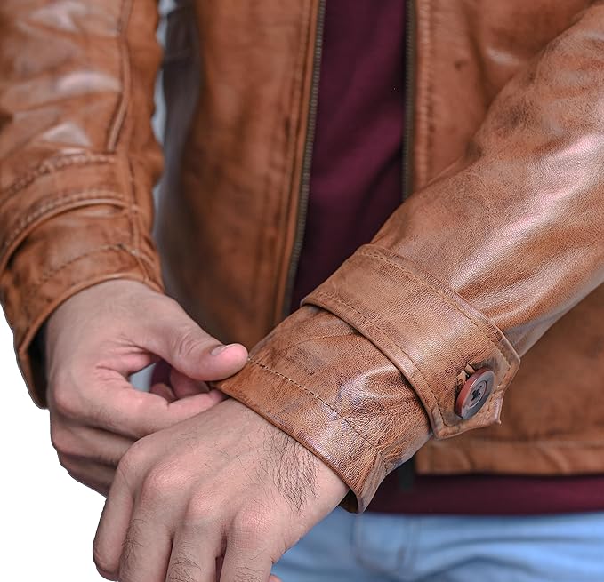 Men's Brown Leather Jacket
