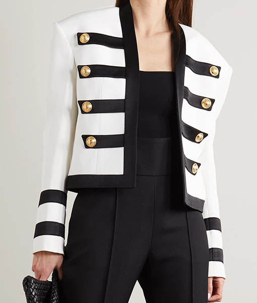 Emily in Paris Camille Razat White Blazer