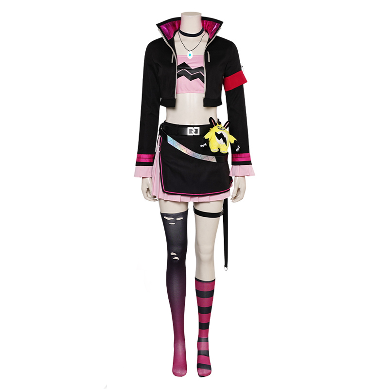 Women's Zoe Cosplay Black Leather Short Jacket