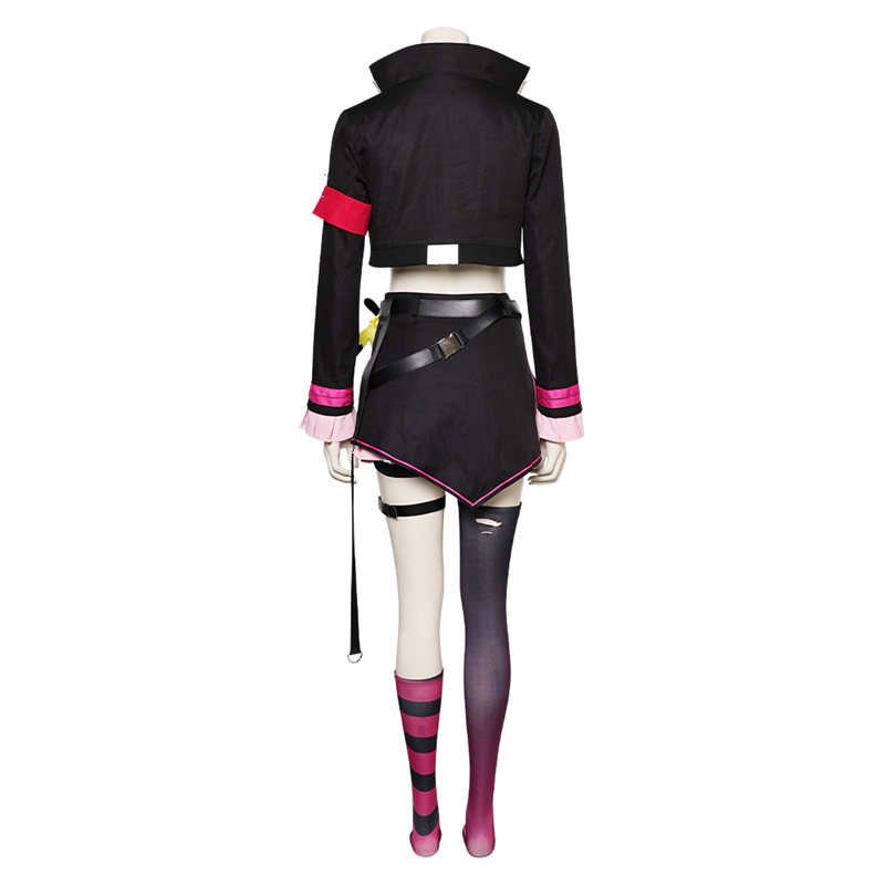 Women's Zoe Cosplay Black Leather Short Jacket