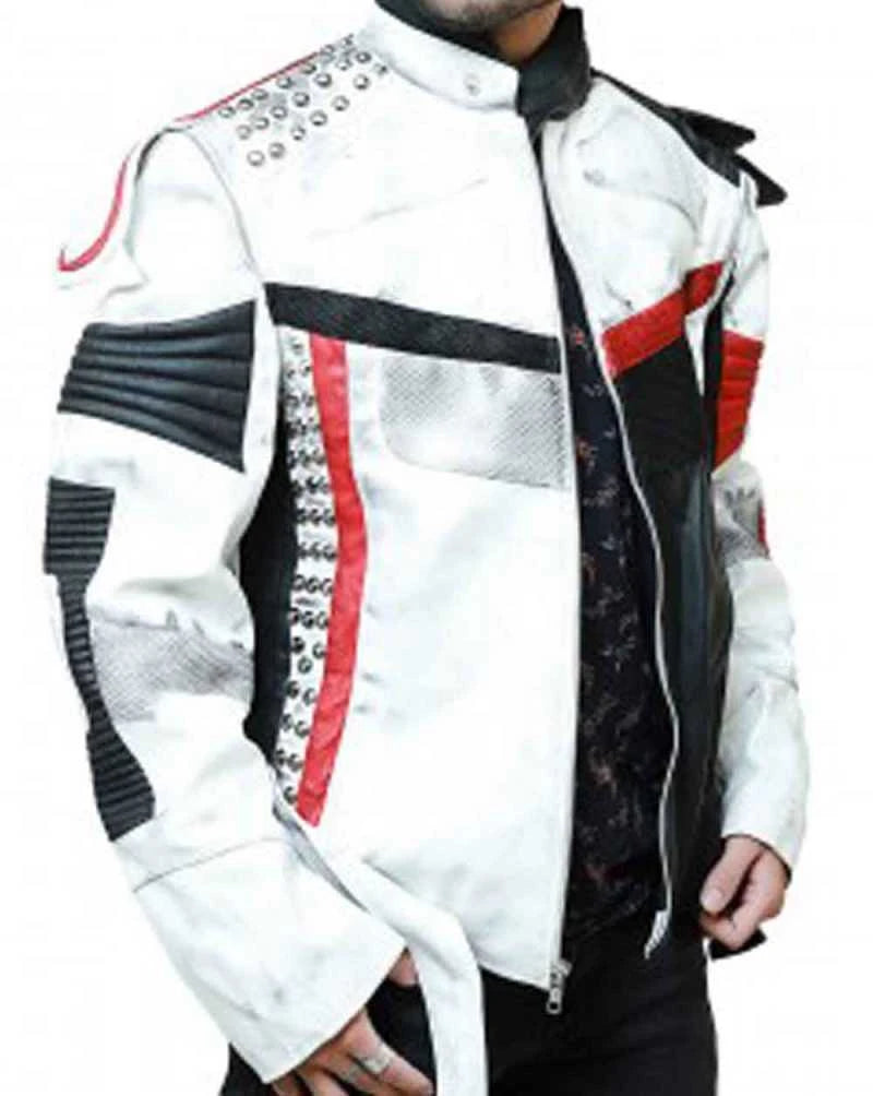 Carlos Descendants 3 White Leather Jacket
