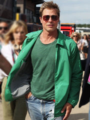 Men's Brad Pitt F1 2025 Green Jacket