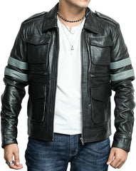 Resident Evil 6 Leon Kennedy Genuine Leather Jacket
