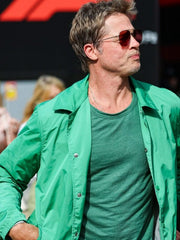Men's Brad Pitt F1 2025 Green Jacket
