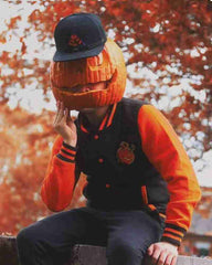 Pumpkin Patch Halloween Varsity Jacket
