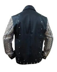 WWE Wrestler Christopher Keith Irvine aka Chris Jericho Black LED Light-up Leather Jacket