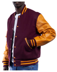 Men’s Letterman Maroon Varsity jacket
