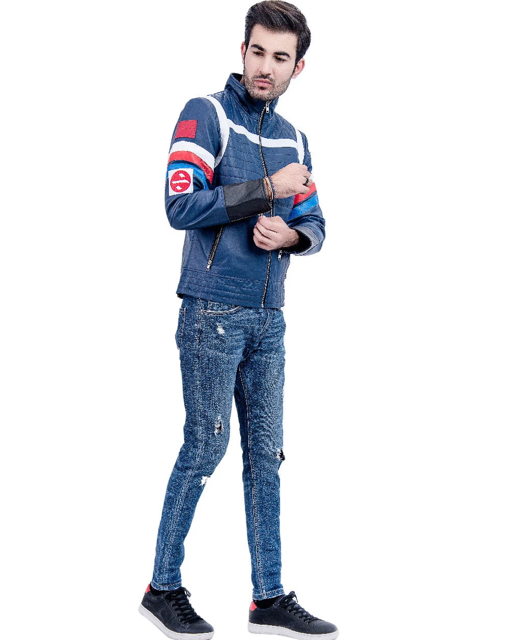 My Chemical Romance Colorful Stripes Blue Jacket