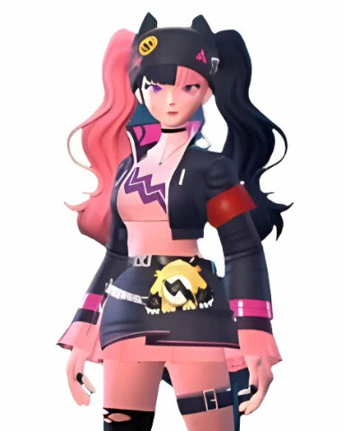Women's Zoe Cosplay Black Leather Short Jacket