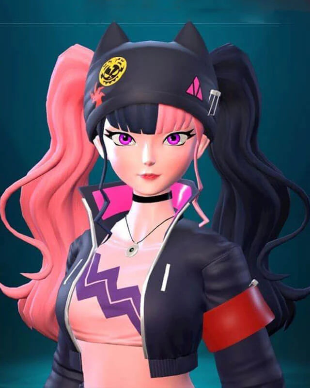 Women's Zoe Cosplay Black Leather Short Jacket
