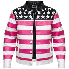 Men's Lil Uzi Vert Pink Tape Jacket